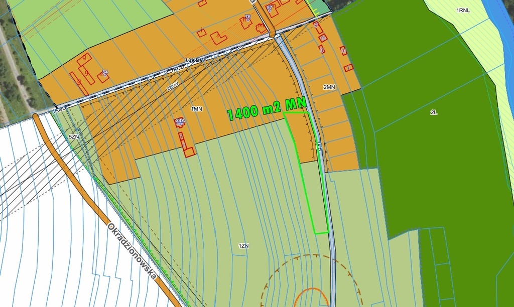 Działka – Sławków, ul. Okradzionowska