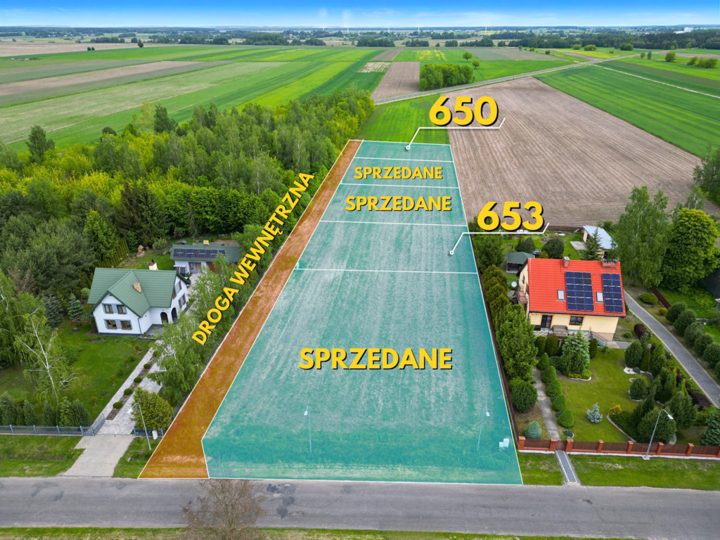 Działka – Zalesie, ul. Akacjowa