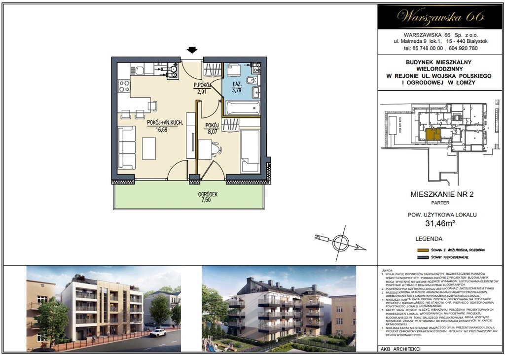 Mieszkanie – Łomża, ul. Ogrodowa