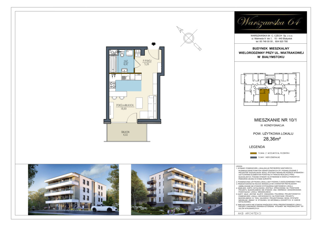 Mieszkanie – Białystok, Antoniuk, Wiatrakowa