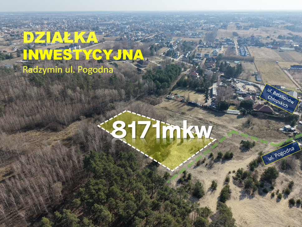 Działka – Radzymin, ul. Pogodna