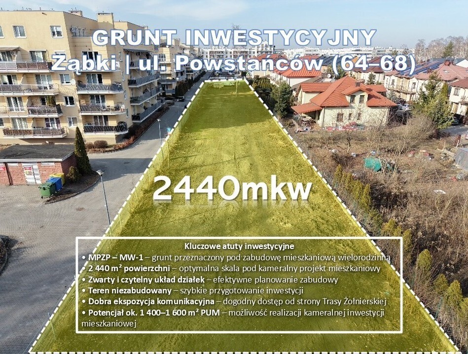 Działka – Ząbki, ul. Powstańców