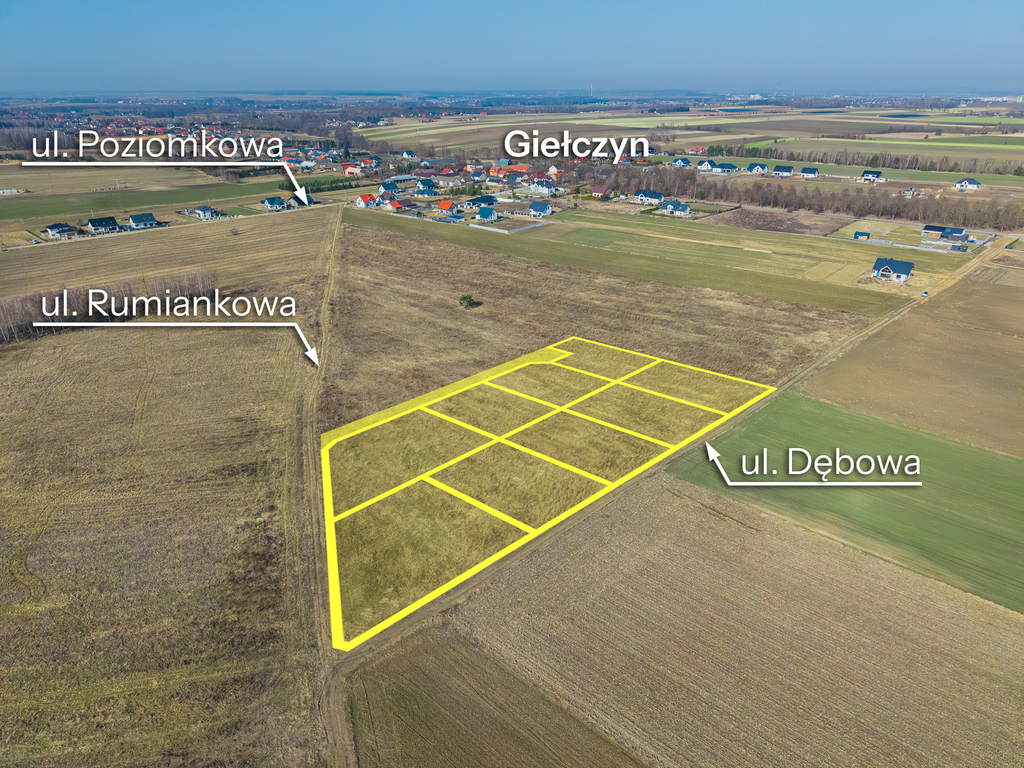 Działka – Giełczyn, ul. Dębowa